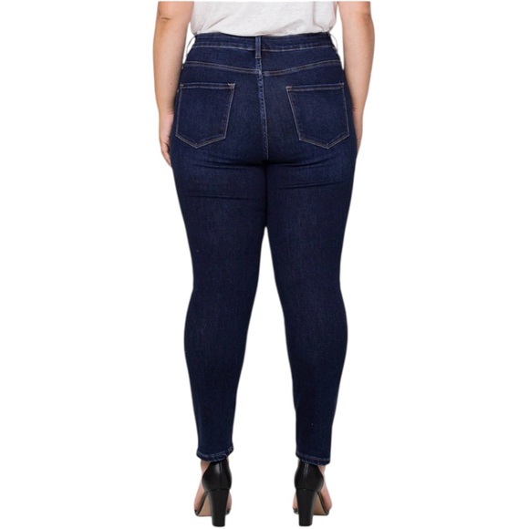 Lovervet by Vervet DK Wash-Plus High Rise Ankle Skinny Jeans Sz 18W Women’s EUC - Picture 5 of 13